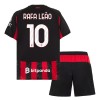 Camiseta de fútbol AC Milan Rafael Leao 10 Niño 1ª equipación 2025-26